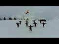 Indian Army Khukri Dance in snow-clad ranges of Tangdhar , North Kashmir