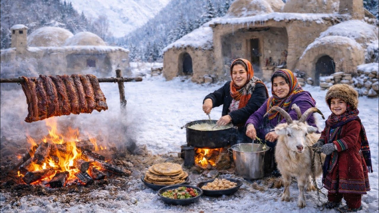 Hidden Village Life in Freezing Afghanistan...❄️ Living the Coldest Place on Earth