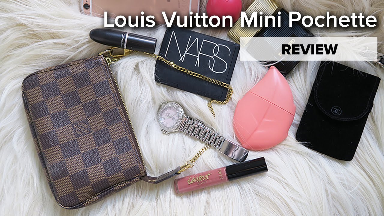 Louis Vuitton Mini Pochette | REVIEW | HOW MUCH DOES IT HOLD - YouTube