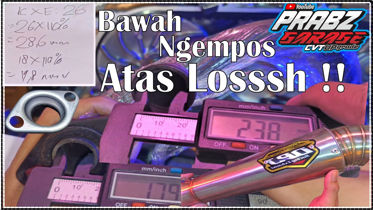 Cara Menentukan Ukuran Inlet Knalpot Motor Matic Versi Prabz Garage #carasimple