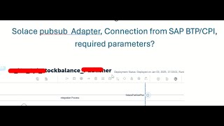 solace Pubsub Receiver adapter topic and parameters configuration  in SAP BTP CPI