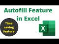 Autofill in Excel: Tips and Tricks for Effortless Data Entry|Autofill in Excel