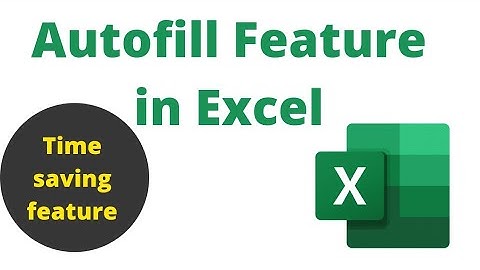 How to use autofill in Excel #autofill |Autofill option in Excel
