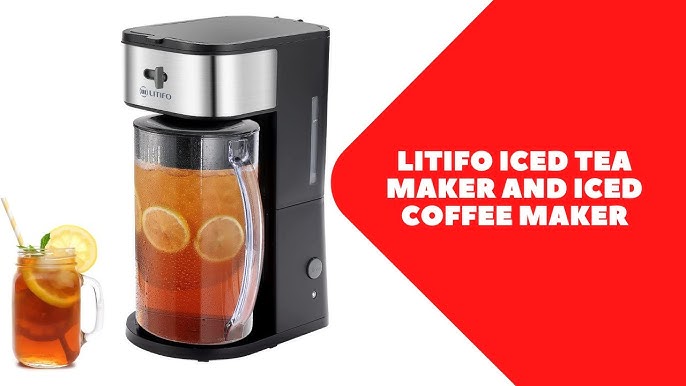 West Bend Iced Tea and Iced Coffee Maker in Black Stainless Steel