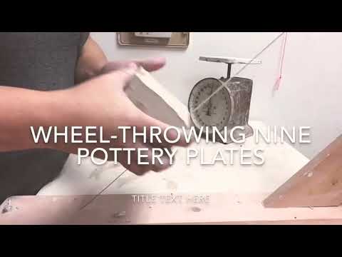 Wheel-throwing pottery plates: a craftsperson's exchange