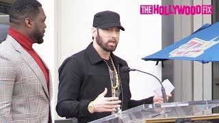 Eminem Gives An Emotional Speech At 50 Cent's Hollywood Walk Of Fame Ceremony 1.30.20