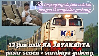 Trip by JAYAKARTA train‼️Pasar Senen station to Surabaya Gubeng station