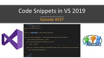 Code Snippets in Visual Studio 2019 (#197)