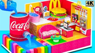 Make Miniature McDonalds House has Hamburger Bedroom and Pool from Cardboard ❤️ DIY Miniature House by Cardboard Design 12,574 views 3 weeks ago 31 minutes