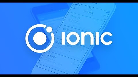 Navegación en ionic