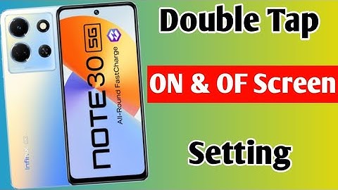 infinix note 30 5g double tap screen on of setting/how to enable double tap screen infinix note 30