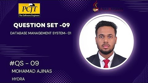 DATABASE MANAGEMENT SYSTEM | QUESTION SET-10 | Java Institute | Mohamad Ajinas | HYDRA