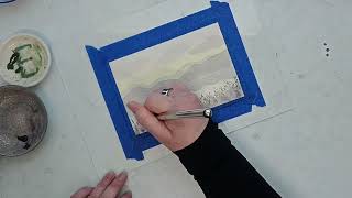 Hushed Dawn - Watercolour Painting Timelapse Video