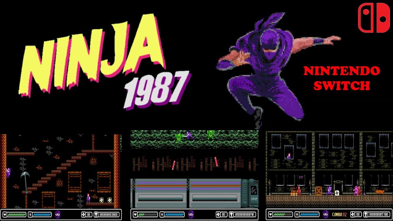 Ninja 1987 - Nintendo Switch gameplay release - a dive back - YouTube
