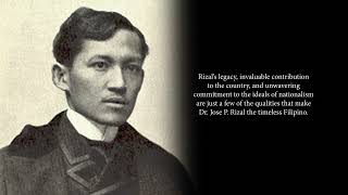 Dr. Jose P. Rizal: The Timeless Filipino