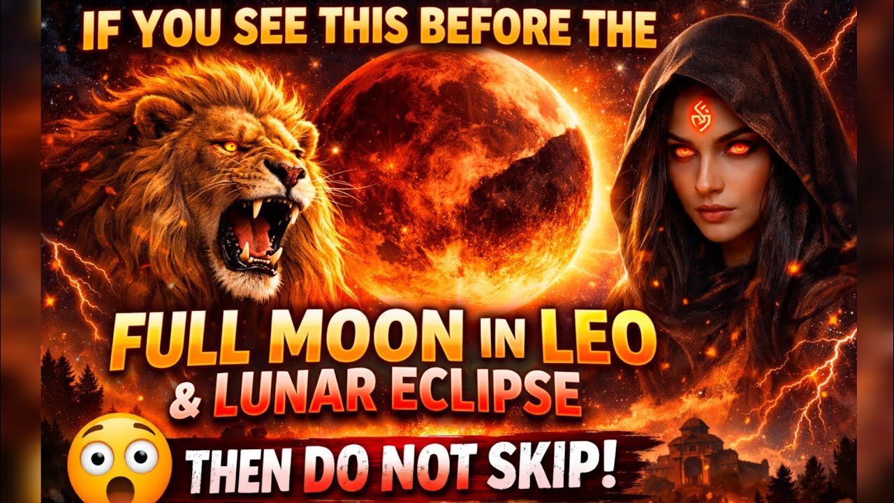 If you see this before the Full moon in Leo & Lunar eclipse then do not skip 😲