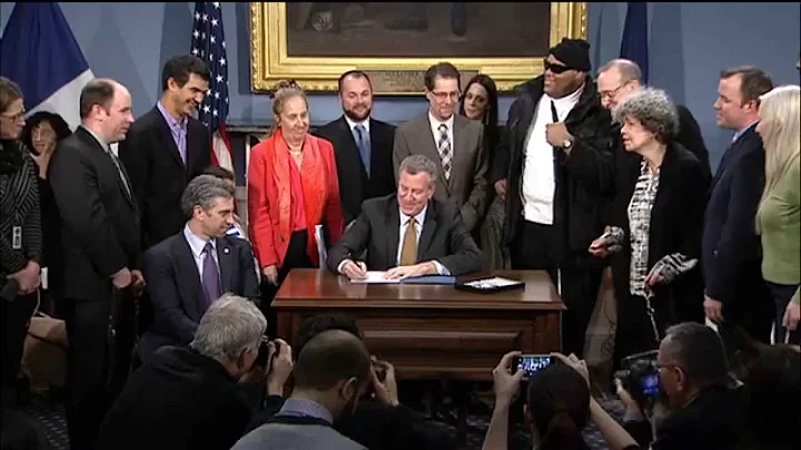 Mayor de Blasio Signs Four Bills Into Law