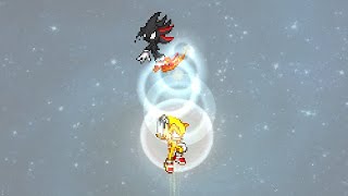 SSF2 Mod Battle: Super Sonic V3 Vs Dark Hyper Shadic (Normally)