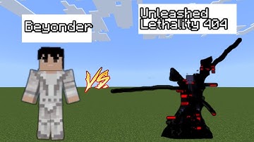 Beyonder vs Unleashed Lethality 404 In Minecraft - Minecraft mob battle