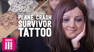 Plane Crash Survivor Decorates Scars To Remember Family | A Tattoo To Change Your Life