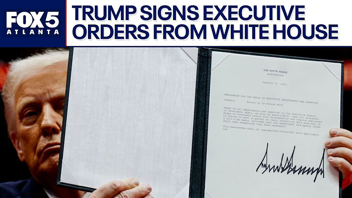 LIVE: President Trump signs executive orders from White House