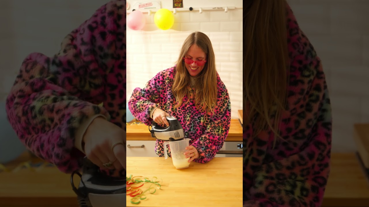 Lustige Konfetti-Croissants