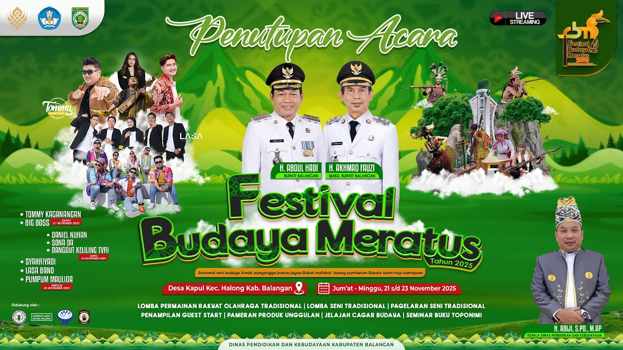 PENUTUPAN FESTIVAL BUDAYA MERATUS (FBM) TAHUN 2025