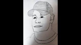 how to draw john cena from wwe //pencil drawing//real face for beginners screenshot 5