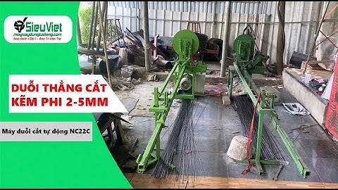 MÁY DUỖI CẮT SẮT PHI 2-5 | SIÊU VIỆT NC22C | ĐIỆN 220V, 1 PHA - BÀN GIAO TẠI GIA LÂM, HÀ NỘI