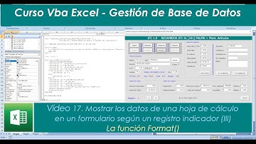 Curso VBA Excel 17. Mostrar los datos de una hoja en un formulario (III). La función Format