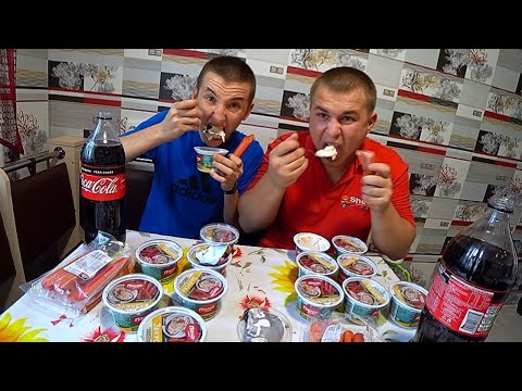 4 КГ ОСТРОЙ ЕДЫ - ЗАКУСКА БАВАРСКИЕ КОЛБАСКИ И СОСИСКИ КТО БОЛЬШЕ СЪЕСТ / СМОТРЕТЬ ДО КОНЦА ДО СЛЁЗ