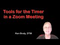 Toastmasters Timer Tools for Zoom Meetings