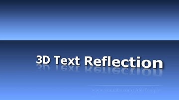 3D Text Reflection - Sony Vegas