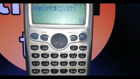 how to generate random numbers on a casio fx991es plus calculator