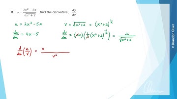 Combining the chain, product and/or quotient rules (MM3-4 6H - Example 3)