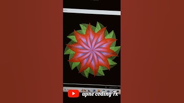 How to Make a Flower with Leaves | Turtle | Python Full Course for BeginnersPython#shorts#python