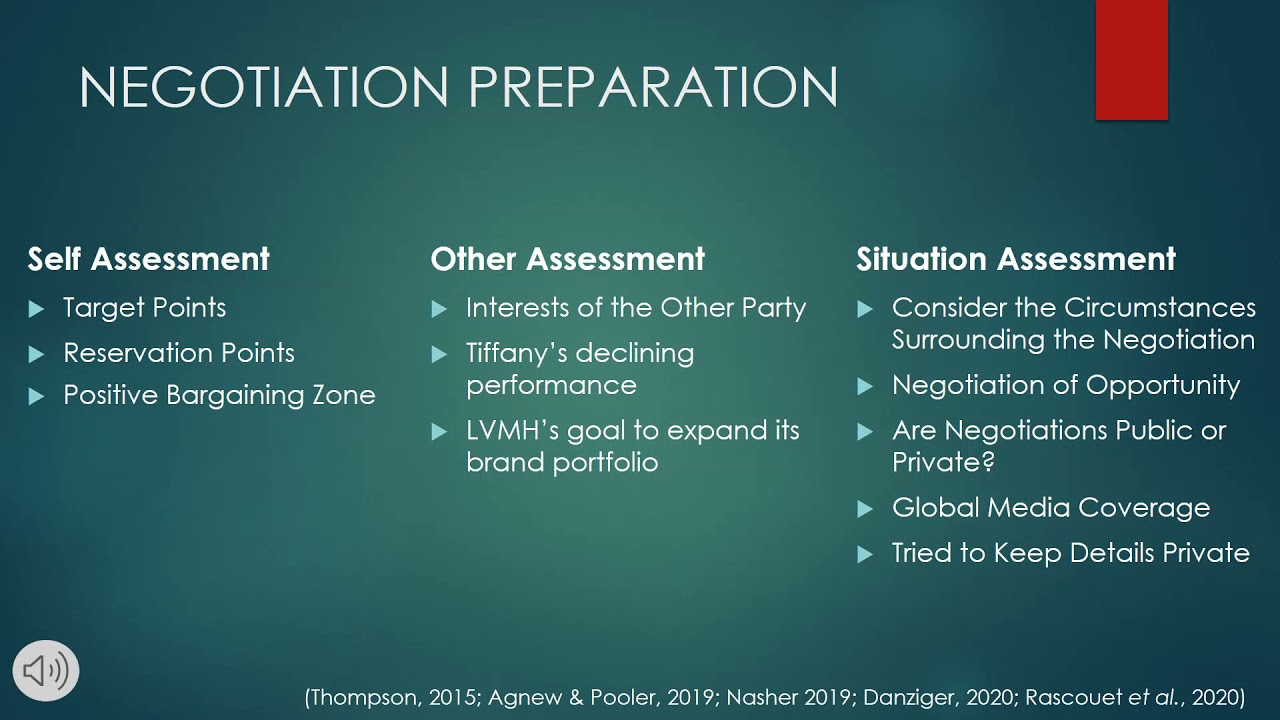 Negotiation Strategy: LVMH Acquisition of Tiffany & Co.