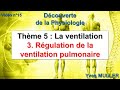 Vidéo 15 - La régulation de la ventilation pulmonaire