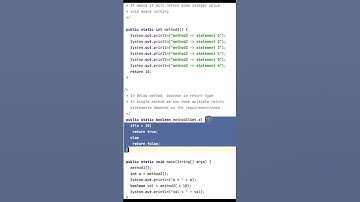 WHAT IS RETURN STATEMENT IN JAVA