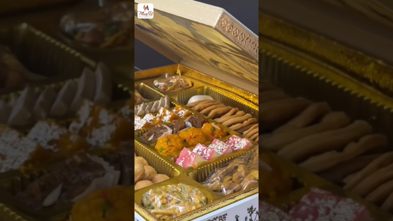 This royal gifting box filled with handpicked traditional Indian sweets and snacks has won hearts