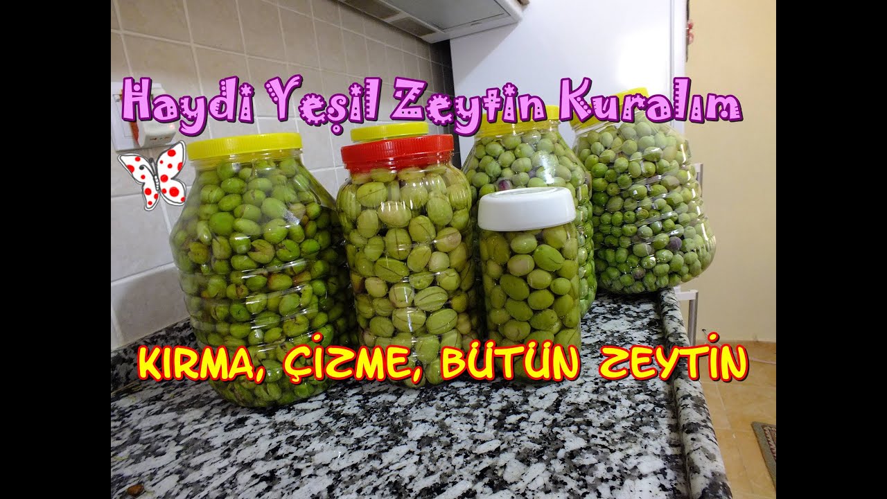 Kırma ve Çizme Yeşil Zeytin Yapımı