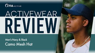 Activewear Review:  Mens Navy Camo Mesh Hat #6541 & Mens Black Camo Mesh Hat #6540