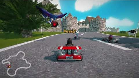 POP OS Running SupertuxKart