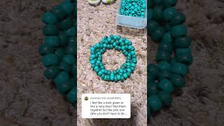 dark green cuff!!!! #ponybeads #bracelet #beads #kandi #kandikid #craft #crafter #diy #fyp