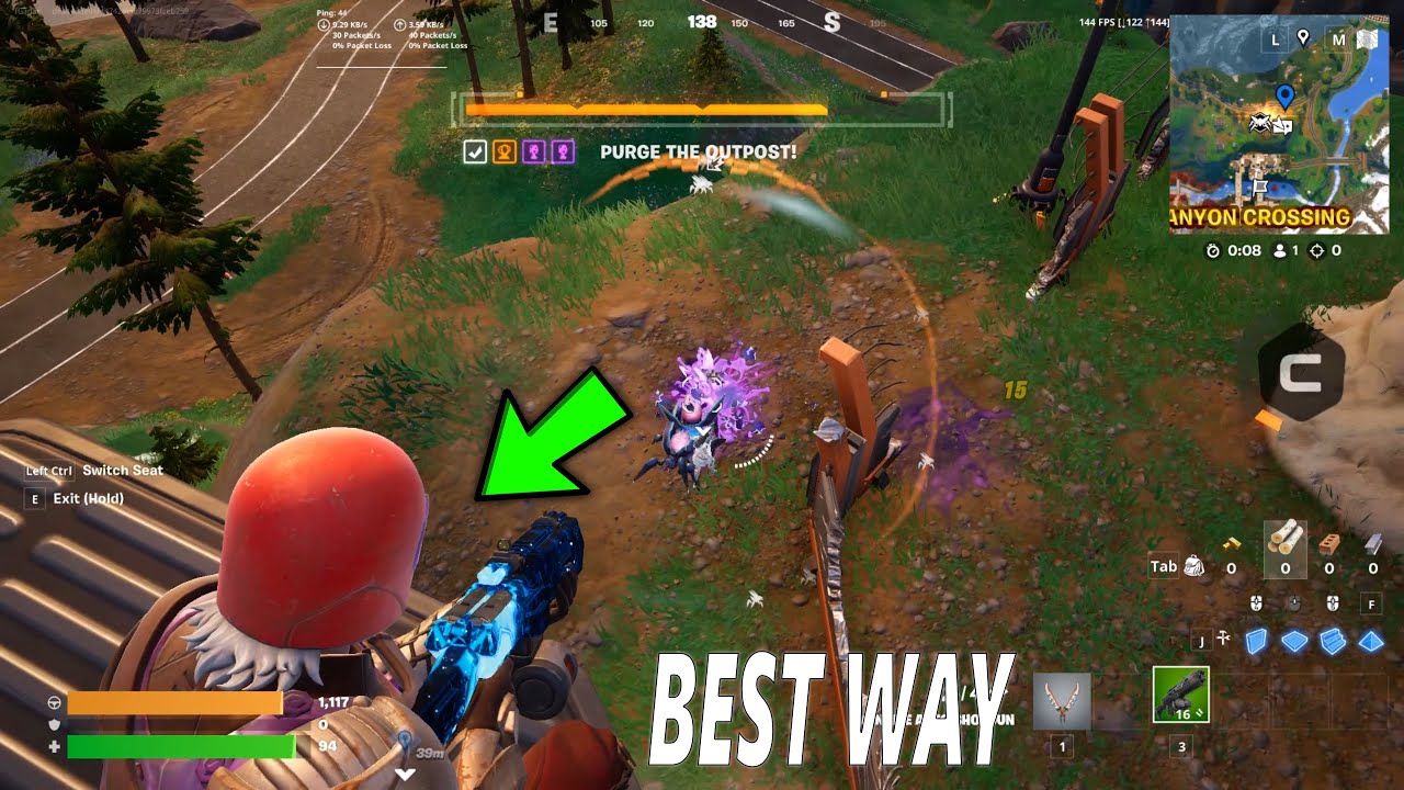 Easily Hit opponents beyond 50 meters while in the Hammerhead Choppa - Fortnite week 3 Quests