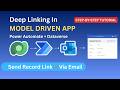 Deep Linking in Model Driven Apps