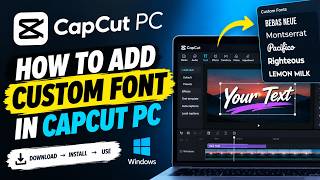 #1 To Add Custom Font In CapCut PC - (2026) Step By Step