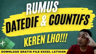 RUMUS EXCEL DATEDIF DAN COUNTIFS 2022 | MENGHITUNG JUMLAH PASIEN BERDASARKAN UMUR DAN JENIS KELAMIN