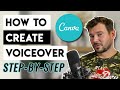 How to Create Voiceover In Canva  - FREE Step By Step Canva Voiceover Upload Tutorial