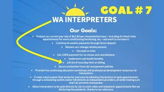 WA INTERPRETERS goal explained To lift the 8 - limit on billing